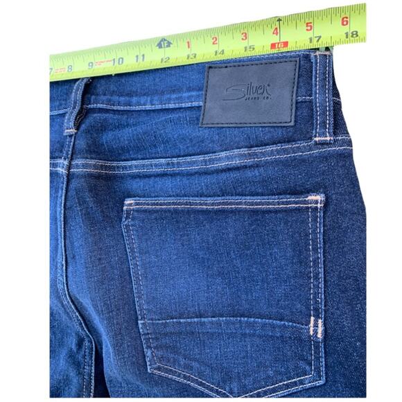 Silver Jeans Mens Kenaston Straight Leg Dark Wash Denim Size 32x32 - Picture 3 of 7